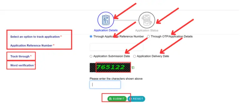 Application Status